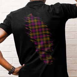 ScotsTee Shop Scottish Carnegie Modern Clan Crest Tartan In Me Scotland In My Bone Soft Cotton Polo Shirts