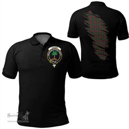 ScotsTee Shop Scottish Cairns Clan Crest Tartan In Me Scotland In My Bone Soft Cotton Polo Shirts