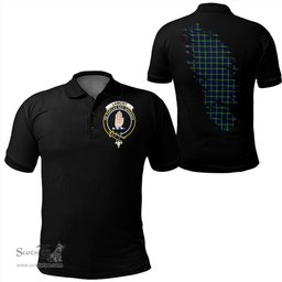 ScotsTee Shop Scottish Lamont Modern Clan Crest Tartan In Me Scotland In My Bone Soft Cotton Polo Shirts