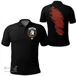 ScotsTee Shop Scottish Hepburn Clan Crest Tartan In Me Scotland In My Bone Soft Cotton Polo Shirts