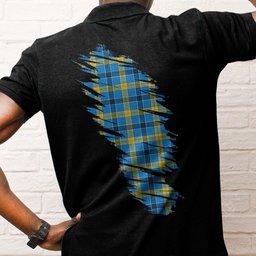 ScotsTee Shop Scottish Laing Clan Crest Tartan In Me Scotland In My Bone Soft Cotton Polo Shirts