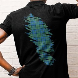 ScotsTee Shop Scottish Lockhart Clan Crest Tartan In Me Scotland In My Bone Soft Cotton Polo Shirts