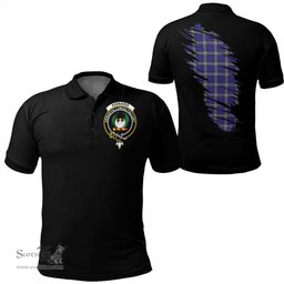 ScotsTee Shop Scottish Kinnaird Clan Crest Tartan In Me Scotland In My Bone Soft Cotton Polo Shirts