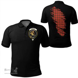 ScotsTee Shop Scottish MacFie Clan Crest Tartan In Me Scotland In My Bone Soft Cotton Polo Shirts