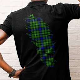 ScotsTee Shop Scottish Rollo Modern Clan Crest Tartan In Me Scotland In My Bone Soft Cotton Polo Shirts