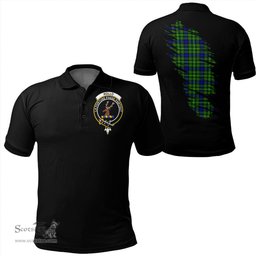 ScotsTee Shop Scottish Rollo Modern Clan Crest Tartan In Me Scotland In My Bone Soft Cotton Polo Shirts