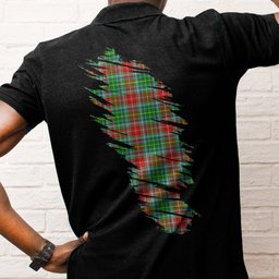 ScotsTee Shop Scottish Muirhead Clan Crest Tartan In Me Scotland In My Bone Soft Cotton Polo Shirts