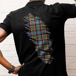 ScotsTee Shop Scottish Stirling & Bannockburn District Clan Crest Tartan In Me Scotland In My Bone Soft Cotton Polo Shirts