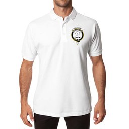 ScotsTee Shop Scottish Colville Clan Scottish Clans Crest Soft Cotton Polo Shirt