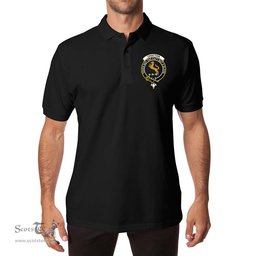 ScotsTee Shop Scottish Chattan Clan Scottish Clans Crest Soft Cotton Polo Shirt