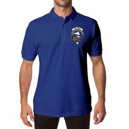 ScotsTee Shop Scottish Belshes (or Belsches) Clan Scottish Clans Crest Soft Cotton Polo Shirt