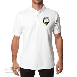 ScotsTee Shop Scottish Cathcart Clan Scottish Clans Crest Soft Cotton Polo Shirt