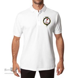 ScotsTee Shop Scottish Brodie Clan Scottish Clans Crest Soft Cotton Polo Shirt