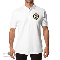 ScotsTee Shop Scottish Graham Clan Scottish Clans Crest Soft Cotton Polo Shirt