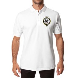 ScotsTee Shop Scottish Little TVN Clan Scottish Clans Crest Soft Cotton Polo Shirt