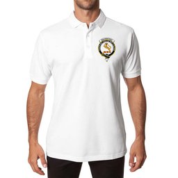 ScotsTee Shop Scottish MacKintosh Clan Scottish Clans Crest Soft Cotton Polo Shirt