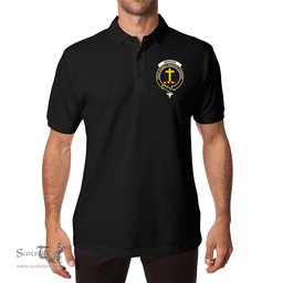 ScotsTee Shop Scottish Mercer Clan Scottish Clans Crest Soft Cotton Polo Shirt