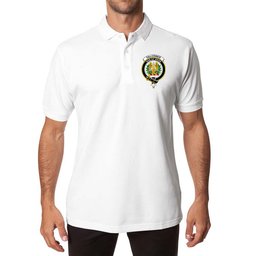 ScotsTee Shop Scottish Falconer Clan Scottish Clans Crest Soft Cotton Polo Shirt