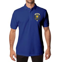 ScotsTee Shop Scottish MacLeod of Lewis New TVN Clan Scottish Clans Crest Soft Cotton Polo Shirt