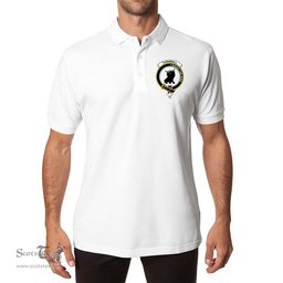 ScotsTee Shop Scottish Turnbull Clan Scottish Clans Crest Soft Cotton Polo Shirt