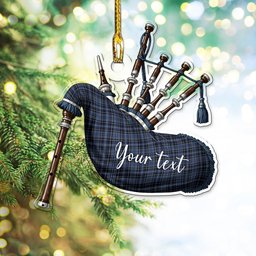 Scottish Clark (Clergy) Modern Clan Tartan Highland Bagpipe Instrument Ornament