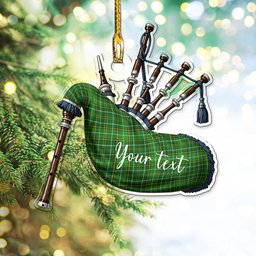 Scottish Foster Hunting Tartan Highland Bagpipe Instrument Ornament