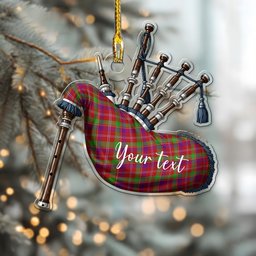 Scottish Glenfinnan Tartan Highland Bagpipe Instrument Ornament