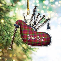 Scottish Glenfinnan Tartan Highland Bagpipe Instrument Ornament