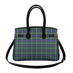 Scottish Baillie of Polkemmet Tartan Lock Tote Handbag Women's Purse