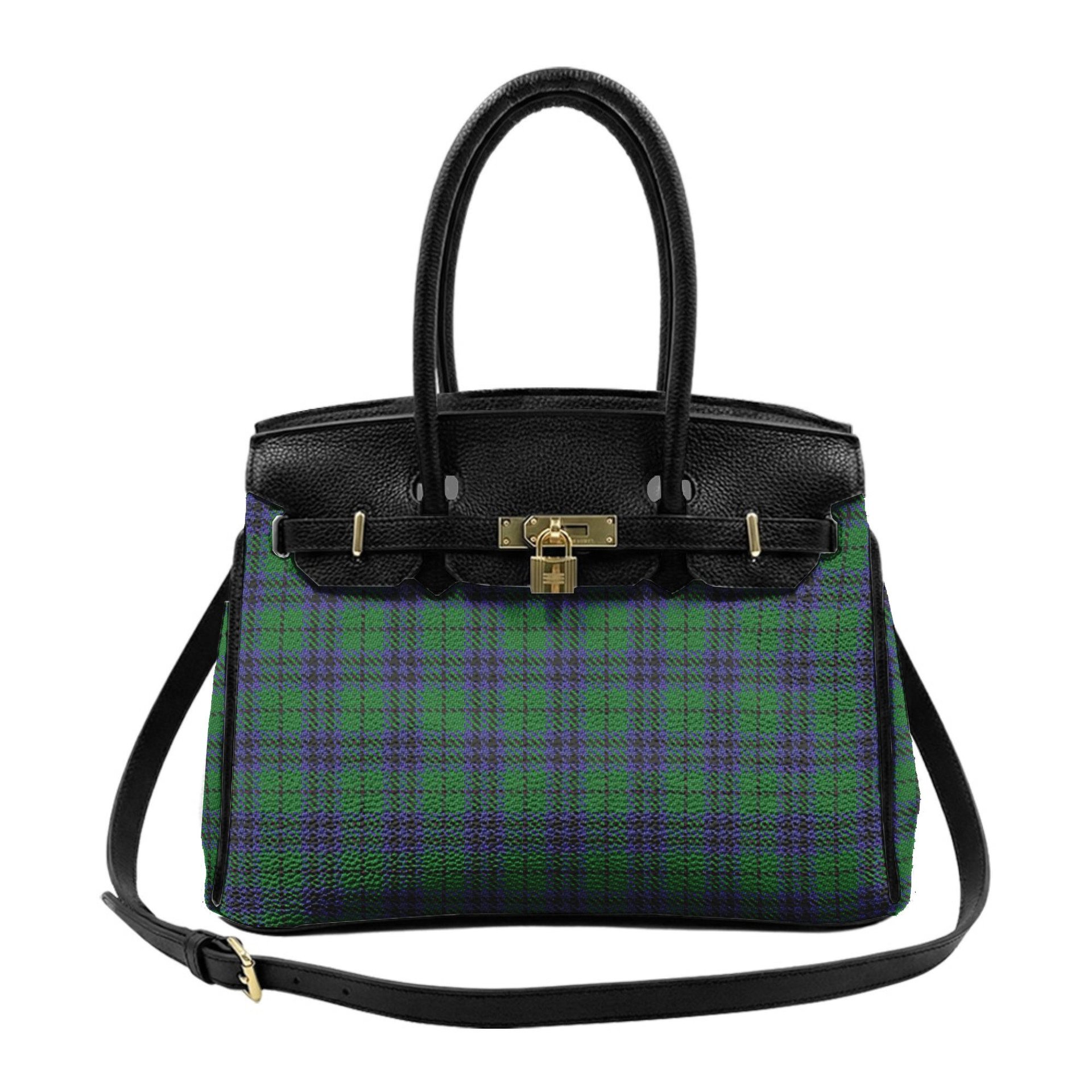 Scottish Austin Tartan Lock Tote Handbag Women's Purse