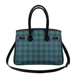 Scottish Barclay Hunting Modern Tartan Lock Tote Handbag Women's Purse