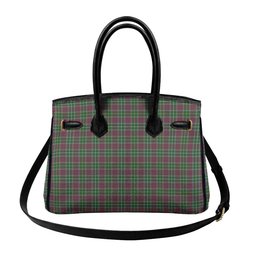 Scottish Crosby Tartan Lock Tote Handbag Women's Purse