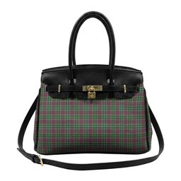 Scottish Crosby Tartan Lock Tote Handbag Women's Purse