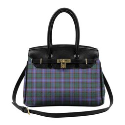 Scottish Guthrie Modern Tartan Lock Tote Handbag Women's Purse