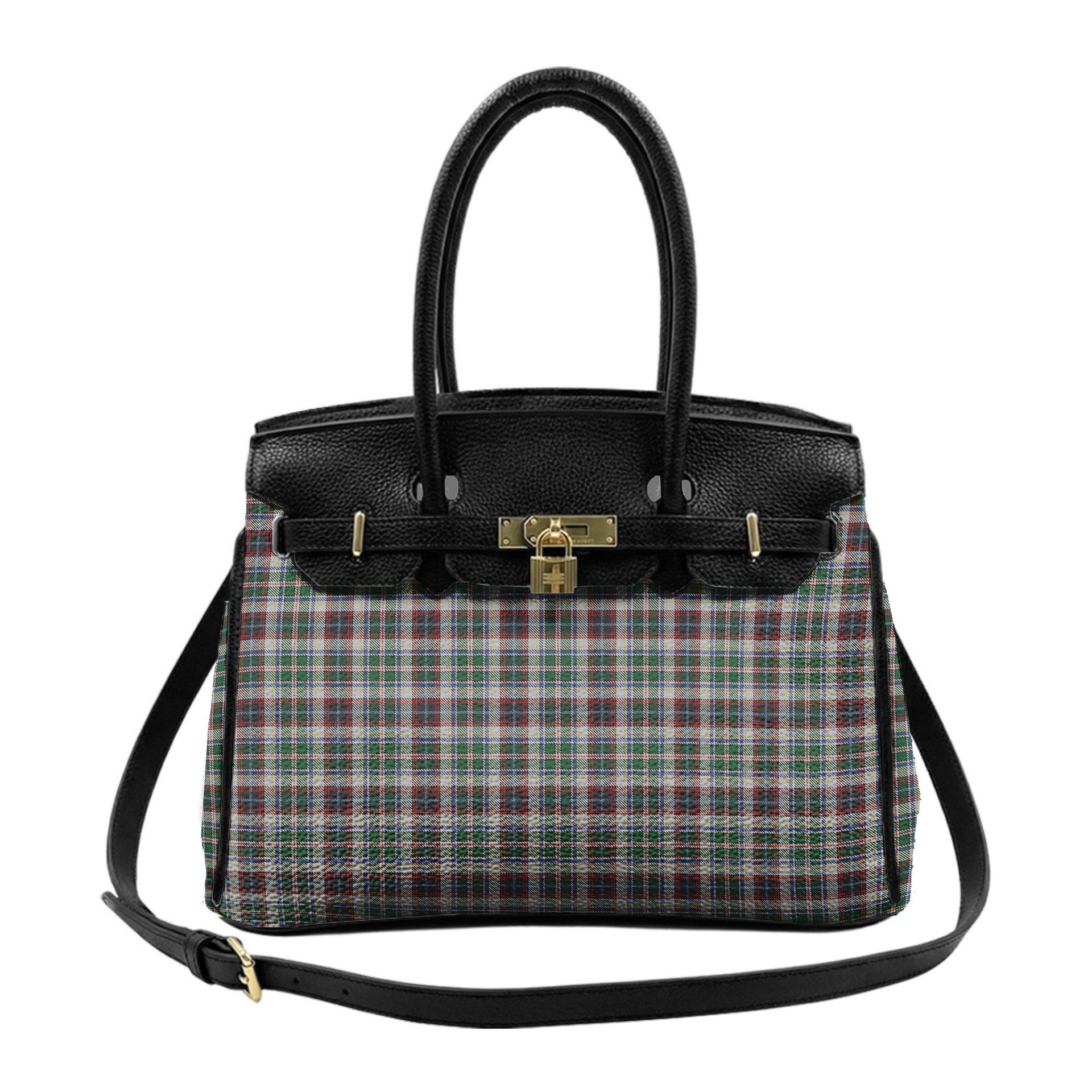 Scottish Innes Dress Tartan Lock Tote Handbag Women's Purse