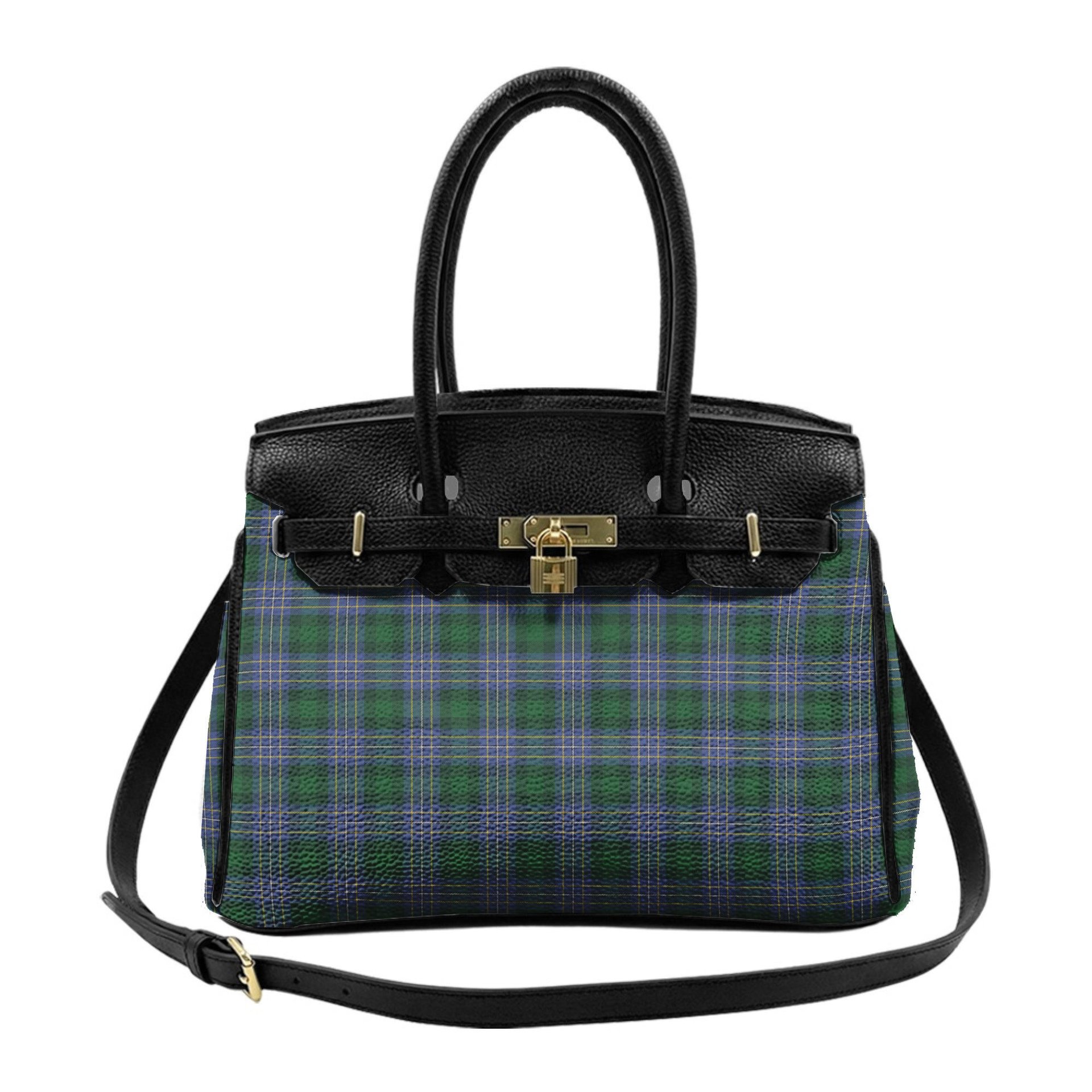 Scottish Hughes Tartan Lock Tote Handbag Women's Purse