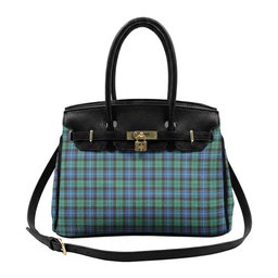 Scottish Hunter Ancient Tartan Lock Tote Handbag Women's Purse