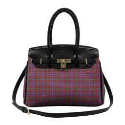 Scottish MacNiven Tartan Lock Tote Handbag Women's Purse