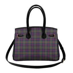 Scottish MacDonald of Clanranald Tartan Lock Tote Handbag Women's Purse