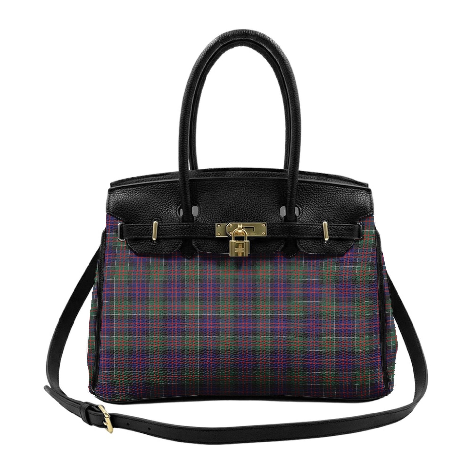 Scottish MacDonald of Clanranald Tartan Lock Tote Handbag Women's Purse
