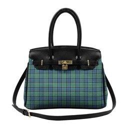 Scottish MacCallum Ancient SC Tartan Lock Tote Handbag Women's Purse