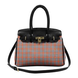 Scottish MacFarlane Ancient Tartan Lock Tote Handbag Women's Purse
