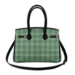 Scottish MacDonald Lord of the Isles Hunting SC Tartan Lock Tote Handbag Women's Purse