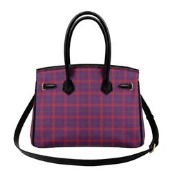 Scottish Lynch Variant Tartan Lock Tote Handbag Women's Purse