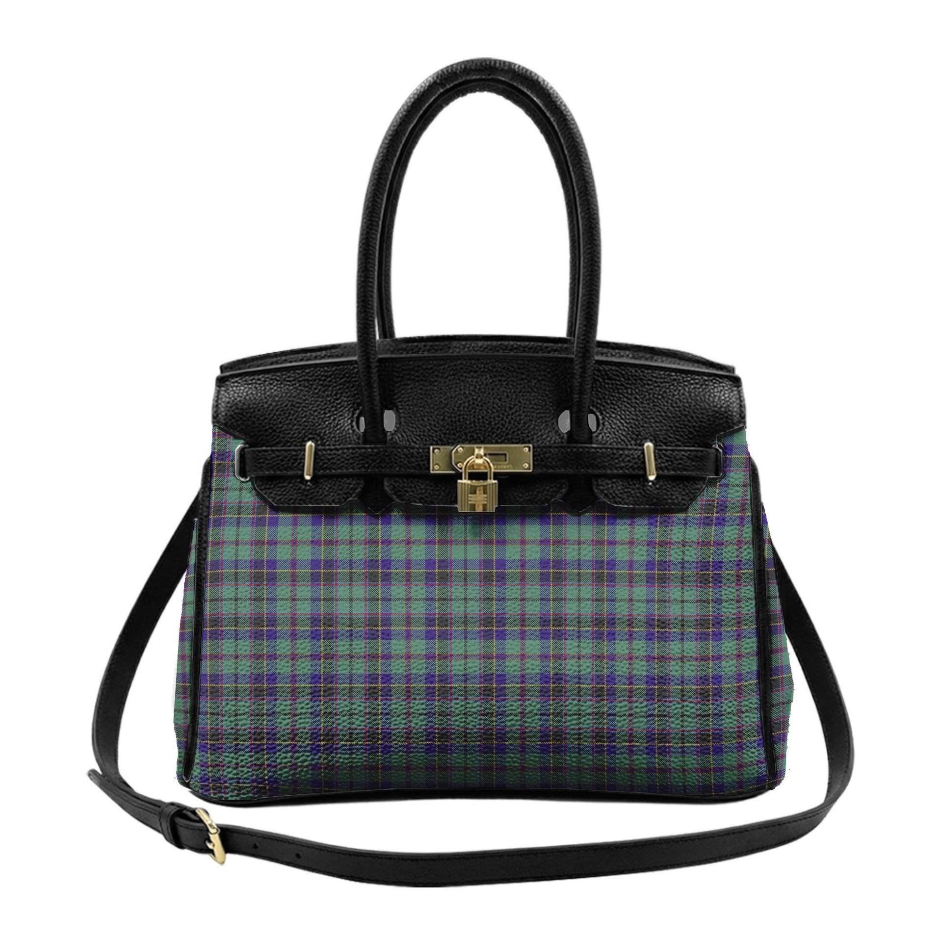 Scottish Stephenson Tartan Lock Tote Handbag Women's Purse
