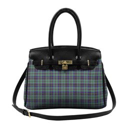 Scottish Stephenson Tartan Lock Tote Handbag Women's Purse