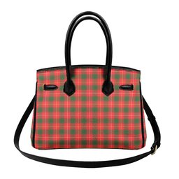 Scottish MacPhee Modern Tartan Lock Tote Handbag Women's Purse