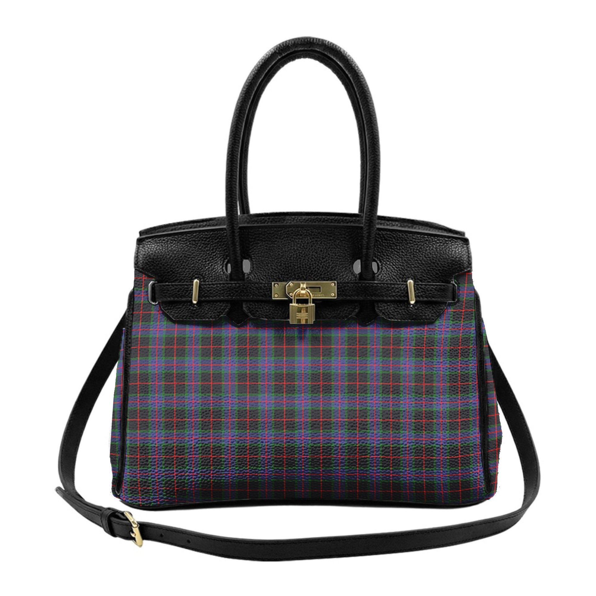 Scottish Nairn Tartan Lock Tote Handbag Women's Purse