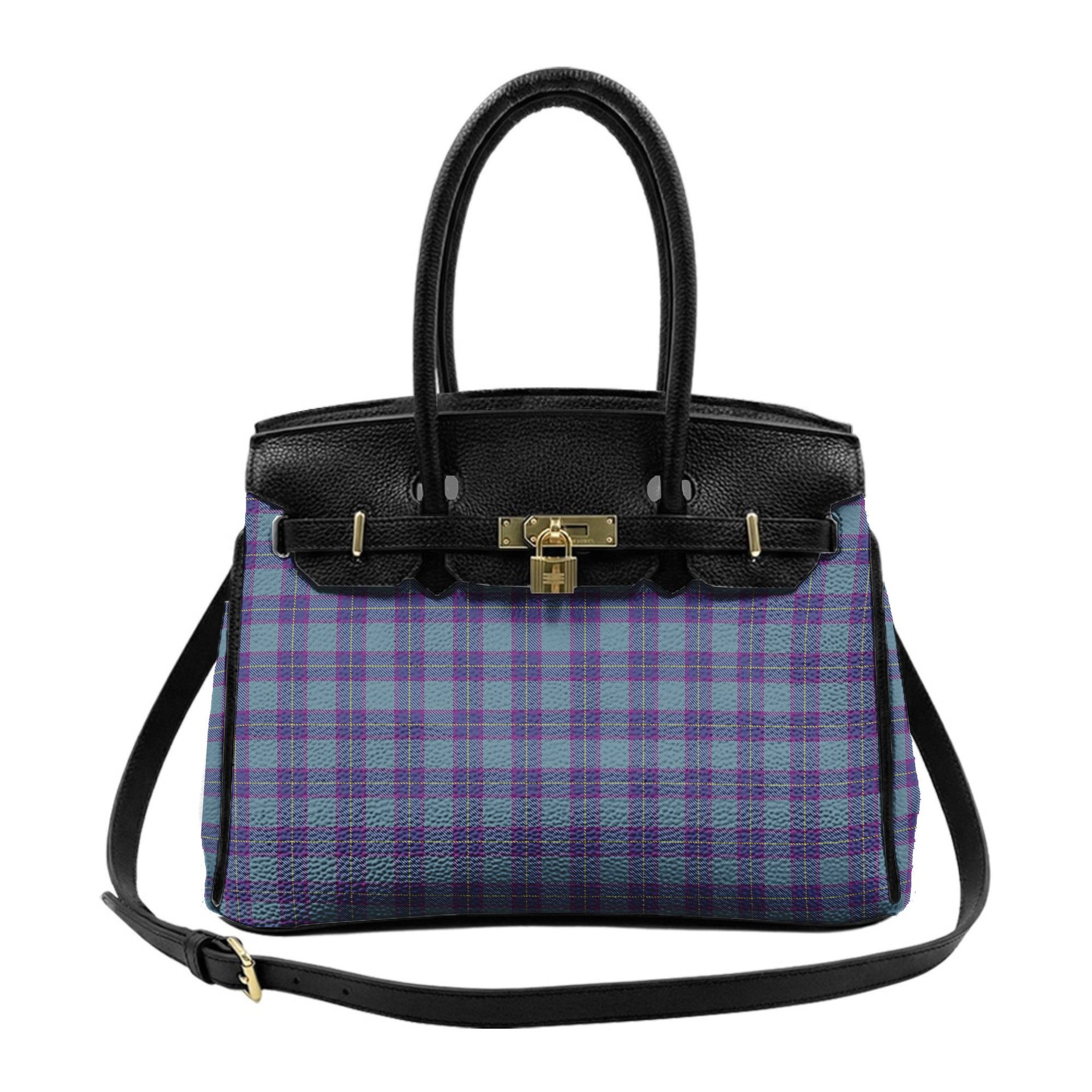 Scottish Patterson John Tartan Lock Tote Handbag Women's Purse