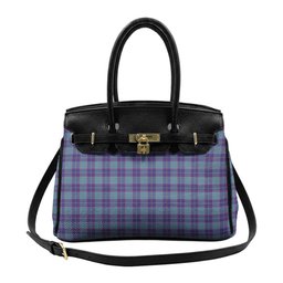 Scottish Patterson John Tartan Lock Tote Handbag Women's Purse